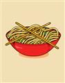 Picture of China Noodles _GroupedProduct_Rectangle_Portrait_Unframed_Print_Only_