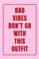 Picture of Bad Vibes Typography Poster _GroupedProduct_Rectangle_Portrait_Unframed_Print_Only_