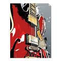 Picture of Retro Red guitar Poster _GroupedProduct_Rectangle_Portrait_Unframed_Print_Only_