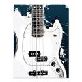 Picture of Retro White guitar Poster _GroupedProduct_Rectangle_Portrait_Unframed_Print_Only_