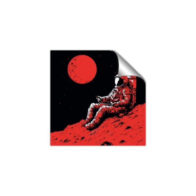 Picture of Retro Moonwalk Poster _GroupedProduct_Square_Unframed_Print_Only_