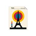 Picture of Retro Eiffel Tower Poster _GroupedProduct_Rectangle_Portrait_Unframed_Print_Only_