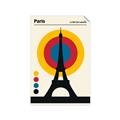 Picture of Retro Eiffel Tower Poster _GroupedProduct_Rectangle_Portrait_Unframed_Print_Only_