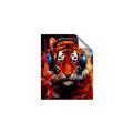 Picture of Tiger With Headphones animal _GroupedProduct_Rectangle_Portrait_Unframed_Print_Only_