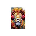 Picture of Lion With Headphones animal _GroupedProduct_Rectangle_Portrait_Unframed_Print_Only_