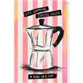 Picture of Mocca Coffee on Stripes - Hug in a Cup _GroupedProduct_Rectangle_Portrait_Unframed_Print_Only_