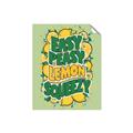 Picture of Easy Peasy Lemon Squeezy Typography Poster _GroupedProduct_Rectangle_Portrait_Unframed_Print_Only_
