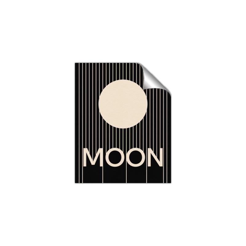 Picture of Moon Typography Poster _GroupedProduct_Rectangle_Portrait_Unframed_Print_Only_