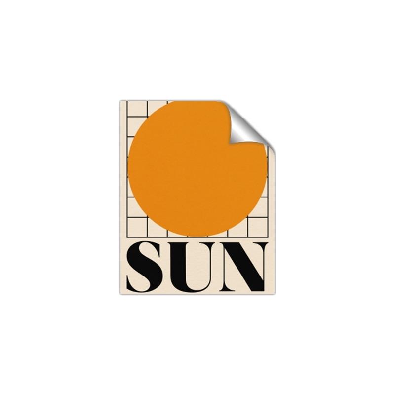 Picture of Sun Typography Poster _GroupedProduct_Rectangle_Portrait_Unframed_Print_Only_
