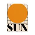 Picture of Sun Typography Poster _GroupedProduct_Rectangle_Portrait_Unframed_Print_Only_