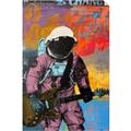 Picture of Retro Spaceman with Guitar Poster _GroupedProduct_Rectangle_Portrait_Unframed_Print_Only_