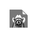 Picture of Wyatt The Cowboy Raccoon _GroupedProduct_Square_Unframed_Print_Only_