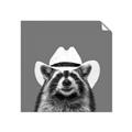 Picture of Wyatt The Cowboy Raccoon _GroupedProduct_Square_Unframed_Print_Only_