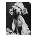 Picture of Spa Day Pooch _GroupedProduct_Rectangle_Portrait_Unframed_Print_Only_