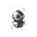 Picture of Vintage Diver Poster _GroupedProduct_Rectangle_Portrait_Unframed_Print_Only_