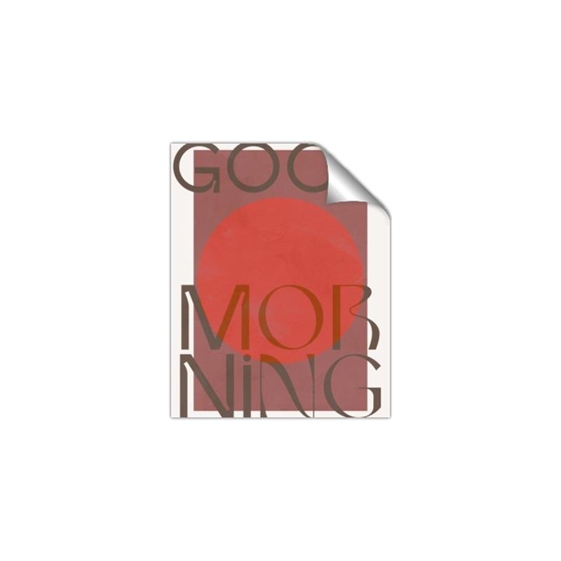 Picture of Good Morning Typography Poster _GroupedProduct_Rectangle_Portrait_Unframed_Print_Only_