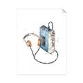 Picture of Retro Walkman Poster _GroupedProduct_Rectangle_Portrait_Unframed_Print_Only_