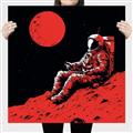 Picture of Retro Moonwalk Poster _GroupedProduct_Square_Canvas_