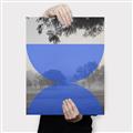 Picture of Misty Blue Horizon _GroupedProduct_Rectangle_Portrait_Canvas_