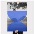 Picture of Misty Blue Horizon _GroupedProduct_Rectangle_Portrait_Canvas_