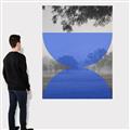 Picture of Misty Blue Horizon _GroupedProduct_Rectangle_Portrait_Canvas_