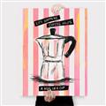 Picture of Mocca Coffee on Stripes - Hug in a Cup _GroupedProduct_Rectangle_Portrait_Canvas_
