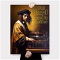 Picture of Old Vinyl Sounds Better Typography Poster _GroupedProduct_Rectangle_Portrait_Canvas_