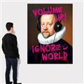 Picture of Volume Up Typography Poster _GroupedProduct_Rectangle_Portrait_Canvas_