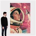 Picture of Astronaut in Space _GroupedProduct_Rectangle_Portrait_Canvas_