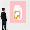 Picture of Orange Juice Poster _GroupedProduct_Rectangle_Portrait_Canvas_