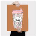 Picture of Caffeeine Queen Poster _GroupedProduct_Rectangle_Portrait_Canvas_