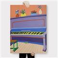 Picture of Retro Style Piano _GroupedProduct_Rectangle_Portrait_Canvas_
