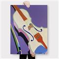 Picture of Retro Style Violin _GroupedProduct_Rectangle_Portrait_Canvas_