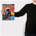 Picture of Retro Spaceman with Guitar Poster _GroupedProduct_Rectangle_Portrait_Canvas_