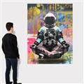 Picture of Retro Spaceman Poster _GroupedProduct_Rectangle_Portrait_Canvas_