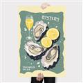 Picture of Oysters Poster _GroupedProduct_Rectangle_Portrait_Canvas_