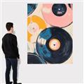 Picture of Retro Vinyl Records Poster _GroupedProduct_Rectangle_Portrait_Canvas_