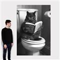 Picture of Plus Size Kitty on the Loo _GroupedProduct_Rectangle_Portrait_Canvas_