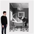 Picture of Joyful Elephant Bath Time _GroupedProduct_Rectangle_Portrait_Canvas_