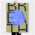 Picture of Breath Typography Poster _GroupedProduct_Rectangle_Portrait_Canvas_