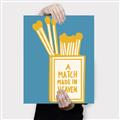 Picture of A Match May in Heaven Poster _GroupedProduct_Rectangle_Portrait_Canvas_
