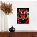 Picture of Tiger With Headphones animal _GroupedProduct_Rectangle_Portrait_Canvas_