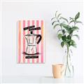 Picture of Mocca Coffee on Stripes - Hug in a Cup _GroupedProduct_Rectangle_Portrait_Canvas_