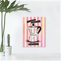 Picture of Mocca Coffee on Stripes - Hug in a Cup _GroupedProduct_Rectangle_Portrait_Canvas_