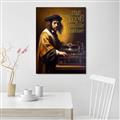 Picture of Old Vinyl Sounds Better Typography Poster _GroupedProduct_Rectangle_Portrait_Canvas_