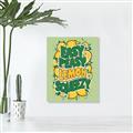 Picture of Easy Peasy Lemon Squeezy Typography Poster _GroupedProduct_Rectangle_Portrait_Canvas_