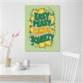 Picture of Easy Peasy Lemon Squeezy Typography Poster _GroupedProduct_Rectangle_Portrait_Canvas_