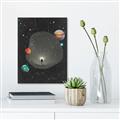 Picture of Abstract Space Poster _GroupedProduct_Rectangle_Portrait_Canvas_