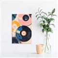 Picture of Retro Vinyl Records Poster _GroupedProduct_Rectangle_Portrait_Canvas_