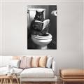 Picture of Plus Size Kitty on the Loo _GroupedProduct_Rectangle_Portrait_Canvas_